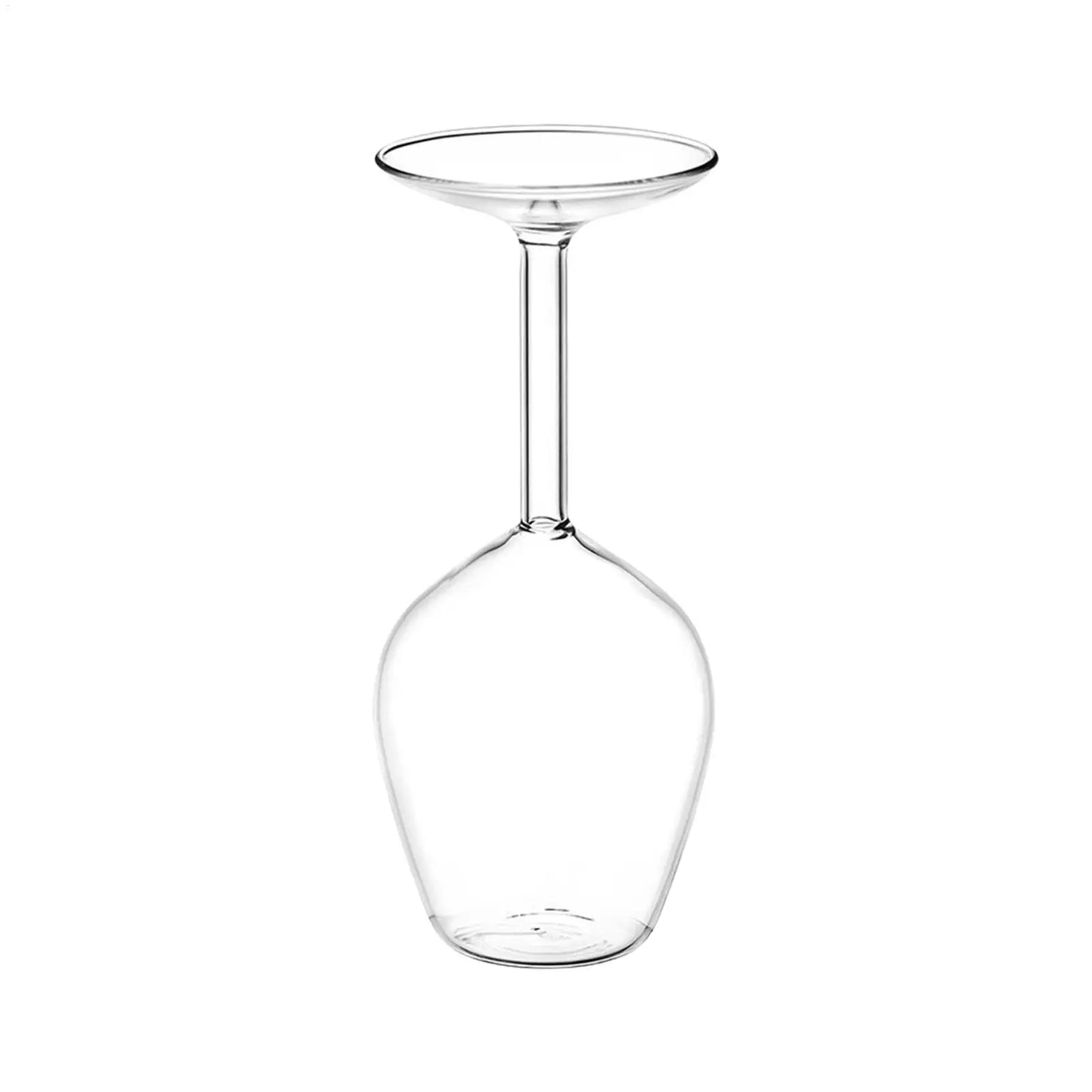 Upside down Wine Glass Red Wine Glasses Modern Glassware Cups 400ml for Hot and Cold Drinks Women Birthday Valentine's Day
