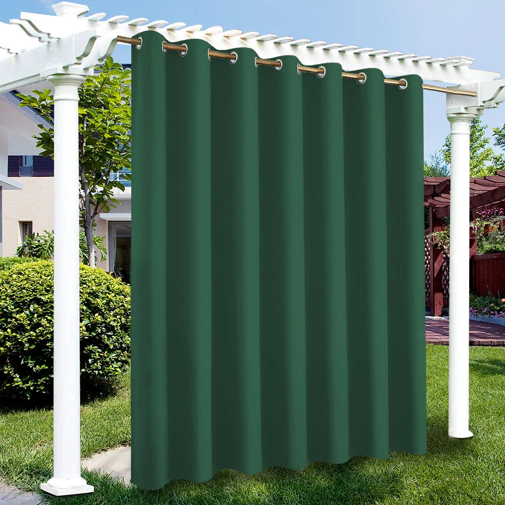 privacy outdoor curtains waterproof garden uv exterior curtain street gazebo curtain for patio porch pergola terrace cabana Pool