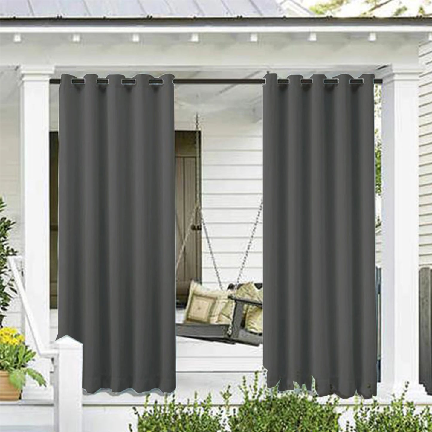 privacy outdoor curtains waterproof garden uv exterior curtain street gazebo curtain for patio porch pergola terrace cabana Pool
