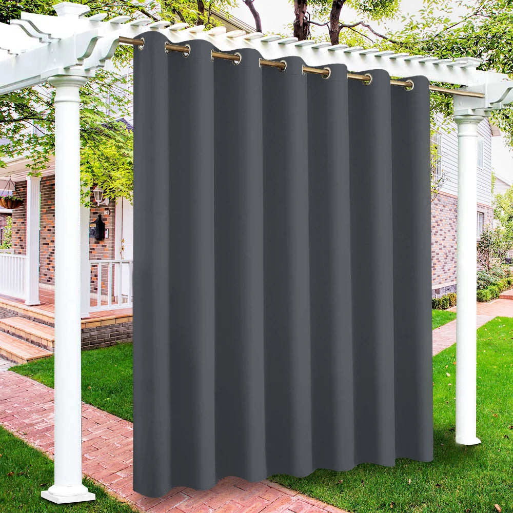 privacy outdoor curtains waterproof garden uv exterior curtain street gazebo curtain for patio porch pergola terrace cabana Pool