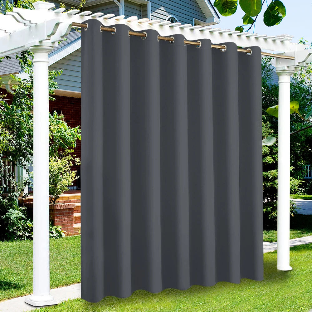 privacy outdoor curtains waterproof garden uv exterior curtain street gazebo curtain for patio porch pergola terrace cabana Pool