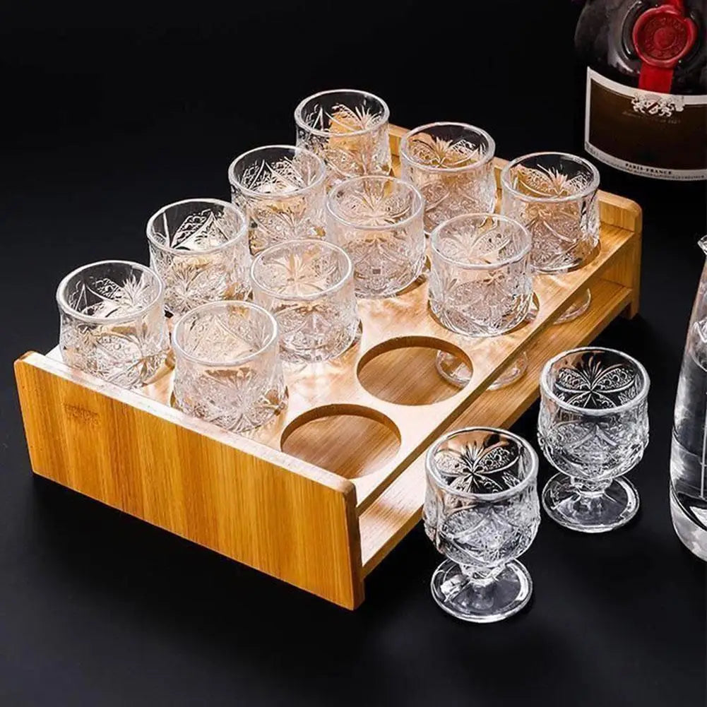 High Foot Cup Drink Cups Wineglasses Goblet Transparent Glass for Home Restaurant Bar Juice Mugs Diamond Drinkware Water Cup