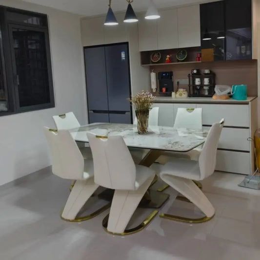 Unique Modern Dining Table Designer Nordic White Kitchen Mobile Dining Tables Salon Mesas De Jantar Living Room Sets Furniture