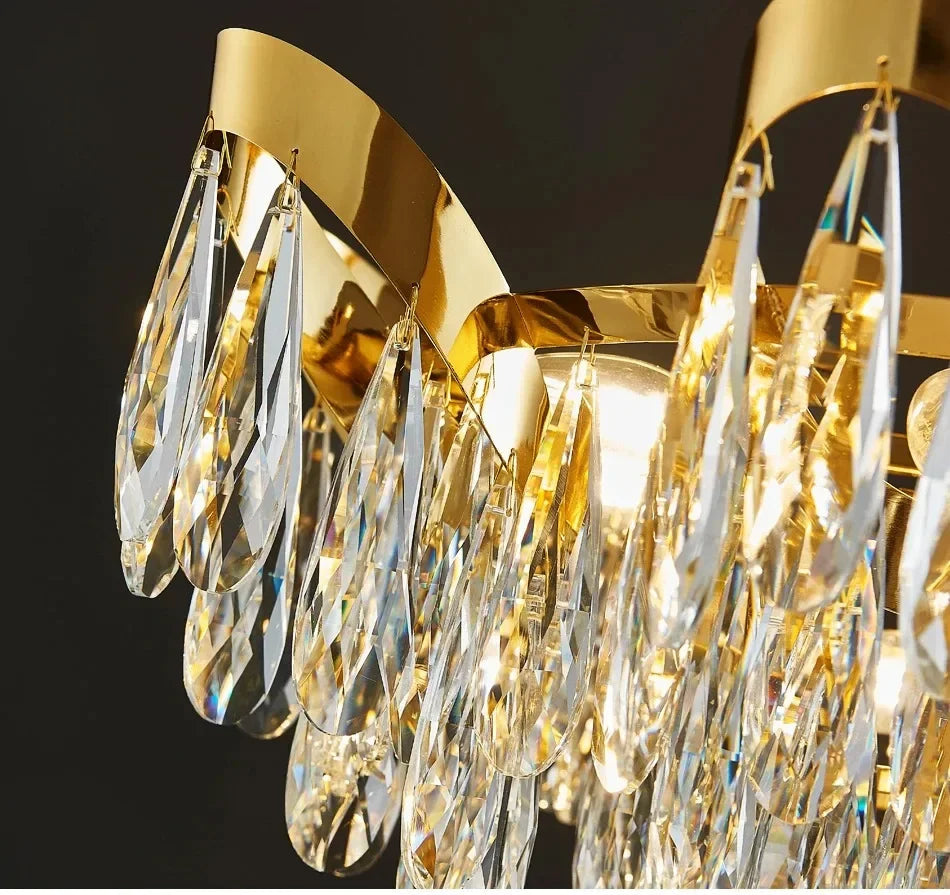 New Modern Chandelier For Living Room Dining Room Creative Design Crystal Hanging Lamp Home Decor Indoor Lighting Lustre Fixture