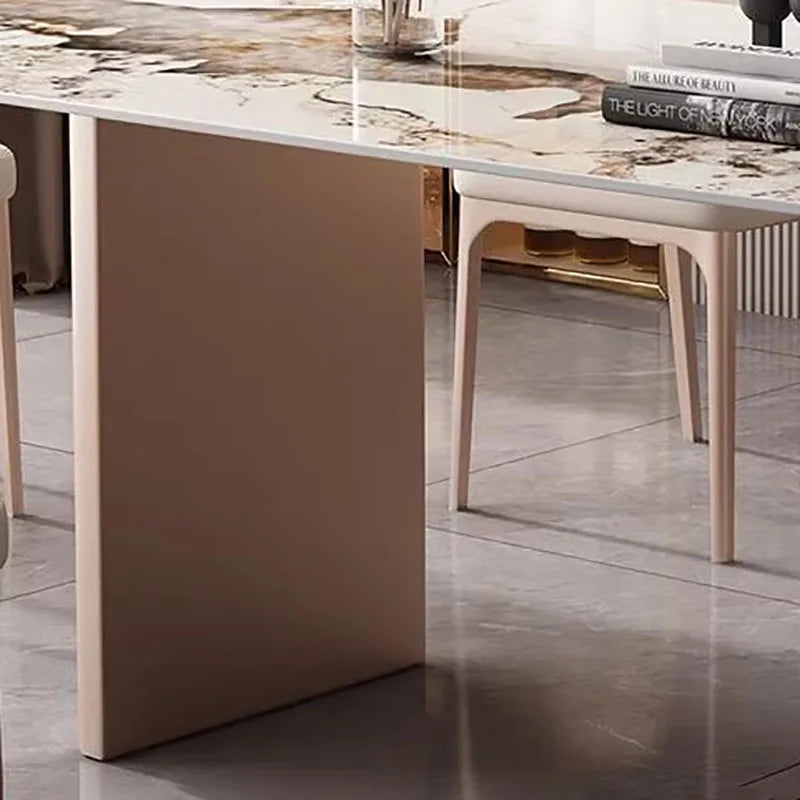 Design Simple Dining Table Luxury Aesthetic Exquisite Glamour Dining Tables Classic Versatile Tavolo Di Pranzo Home Furniture