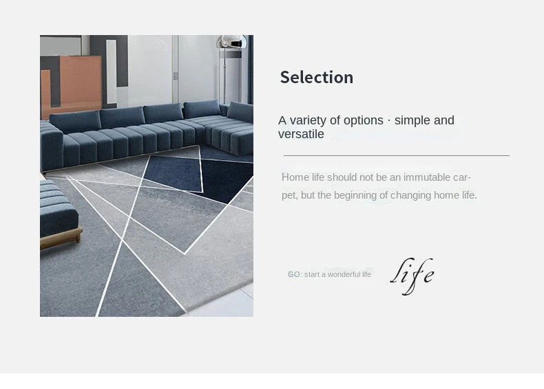 Rugs and Carpets for Home Living Room Rugs for Bedroom Decoration Geometric Soft Nordic Luxury LIVE ROOM area Rug floor mats
