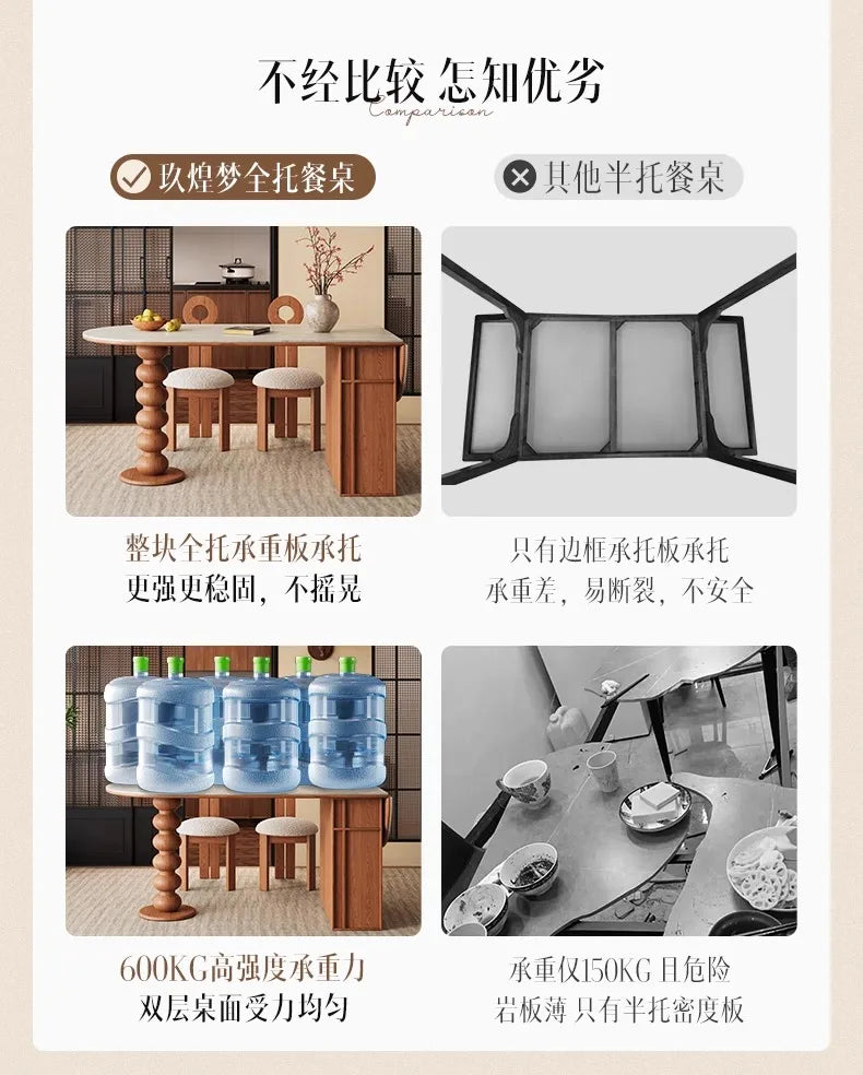 Mid Century Elegant Dining Tables With Cabinets Vintage Oval Tall Legs Dining Tables Rustic Foldable Столы Обеденные Furniture