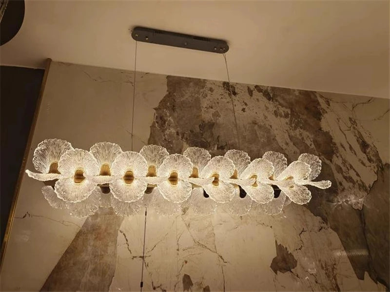 Luxury Ceiling Chandelier French for Home Decoration Living Room Pendant Light Dining Room Bedroom Flower LED Hanging Lamp LED