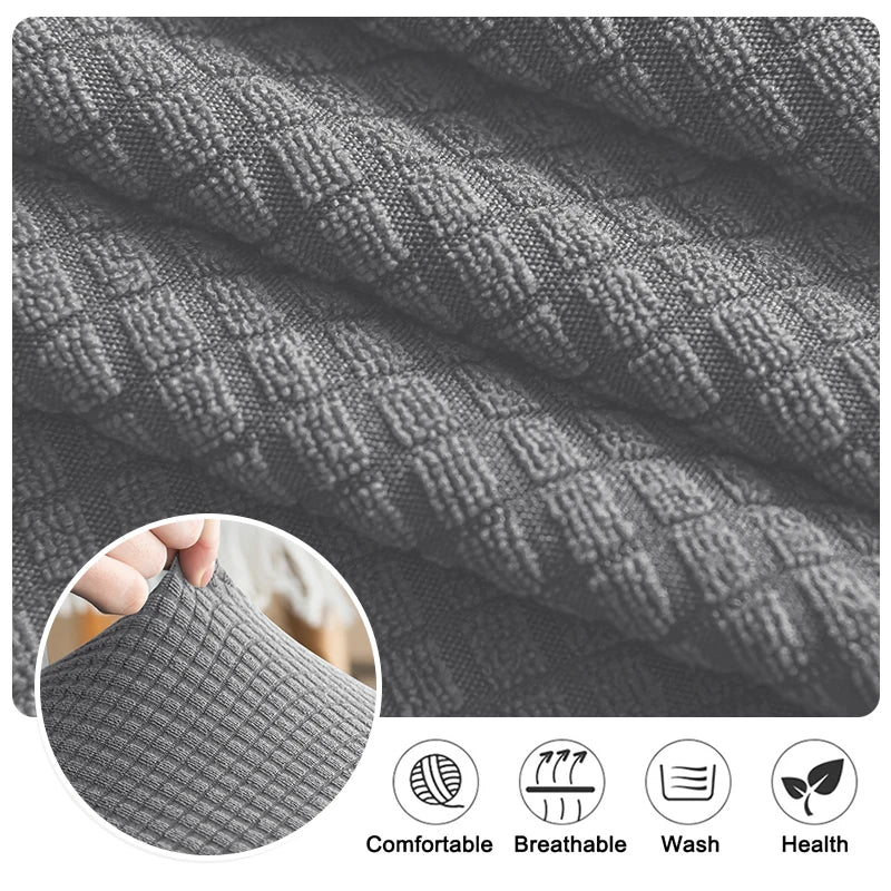 Jacquard Chair Cover, Durable Elastic Fabric Dining Chairs Cover, Stretch Covers For Kitchen Dining Room Chairs, Home Decor