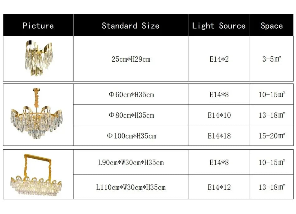 New Modern Chandelier For Living Room Dining Room Creative Design Crystal Hanging Lamp Home Decor Indoor Lighting Lustre Fixture