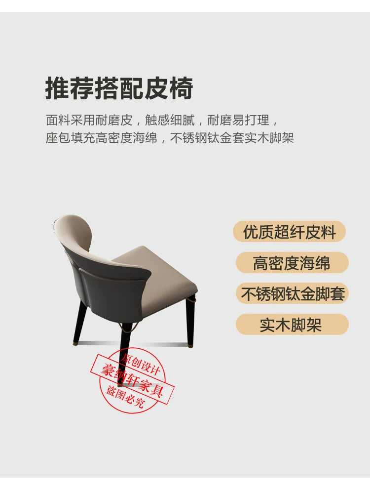 Modern Living Dining Table Luxury Italy Rectangle Waterproof 8 People Dining Table Legs Metal Moveis Para Casa Home Accessories