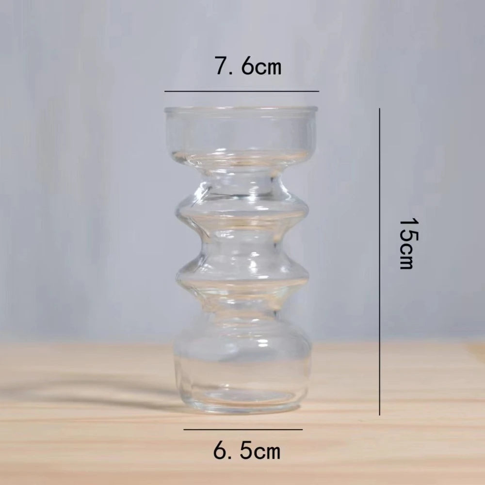 Colorful Vases Glass Ornaments Desktop Decorations Dried Flower Bouquets Living Rooms Flower Arrangements Vintage Vases