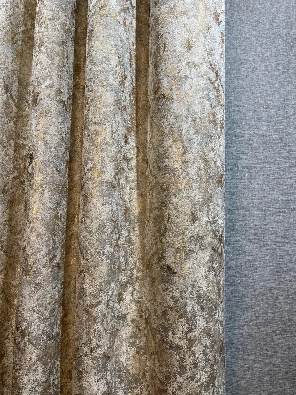 European Curtains For Living Room Dining Bedroom Minimalist Lace Modern American Opaque Blackout Printing Gold Wire Custom Size