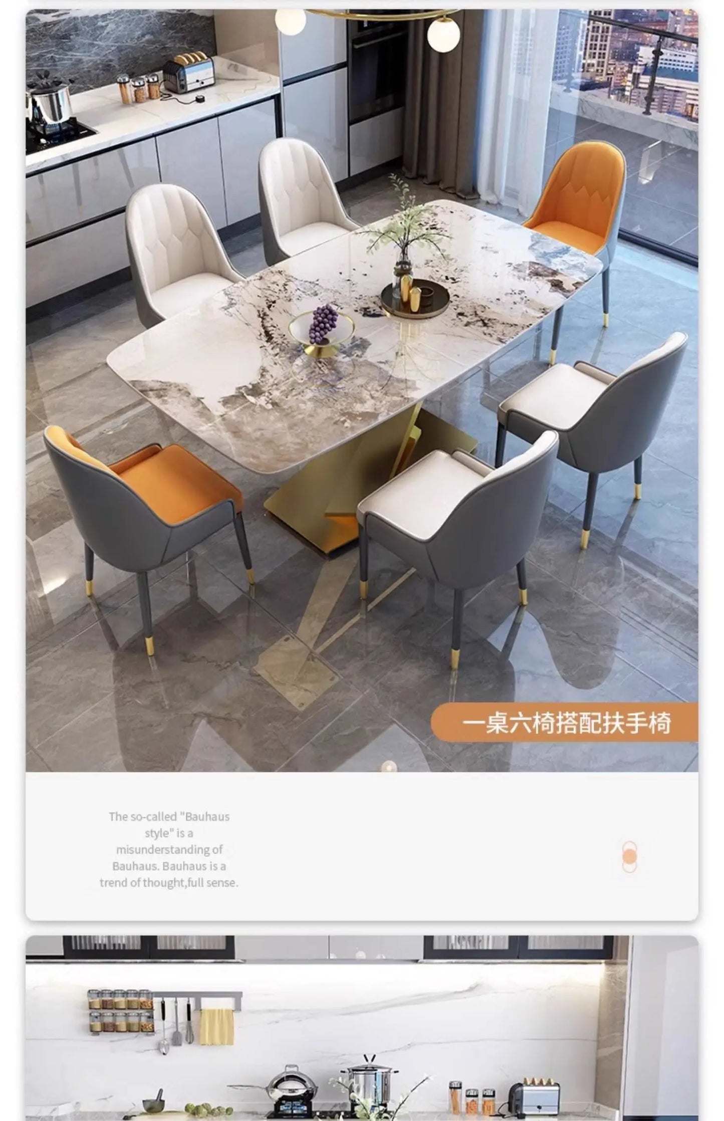 Unique Modern Dining Table Designer Nordic White Kitchen Mobile Dining Tables Salon Mesas De Jantar Living Room Sets Furniture