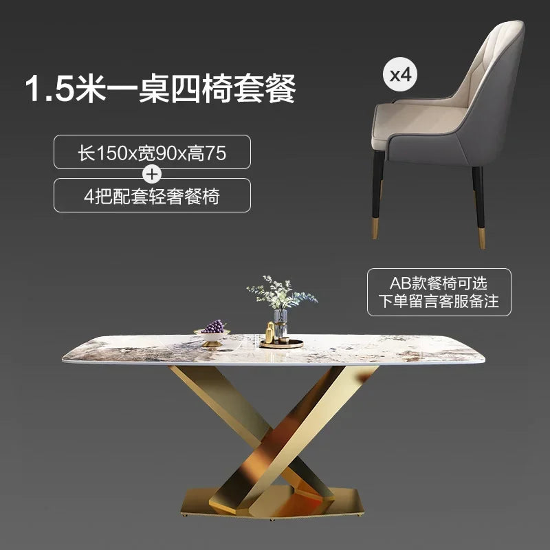 Unique Modern Dining Table Designer Nordic White Kitchen Mobile Dining Tables Salon Mesas De Jantar Living Room Sets Furniture