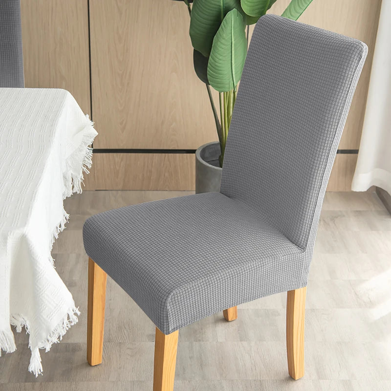 Jacquard Chair Cover, Durable Elastic Fabric Dining Chairs Cover, Stretch Covers For Kitchen Dining Room Chairs, Home Decor