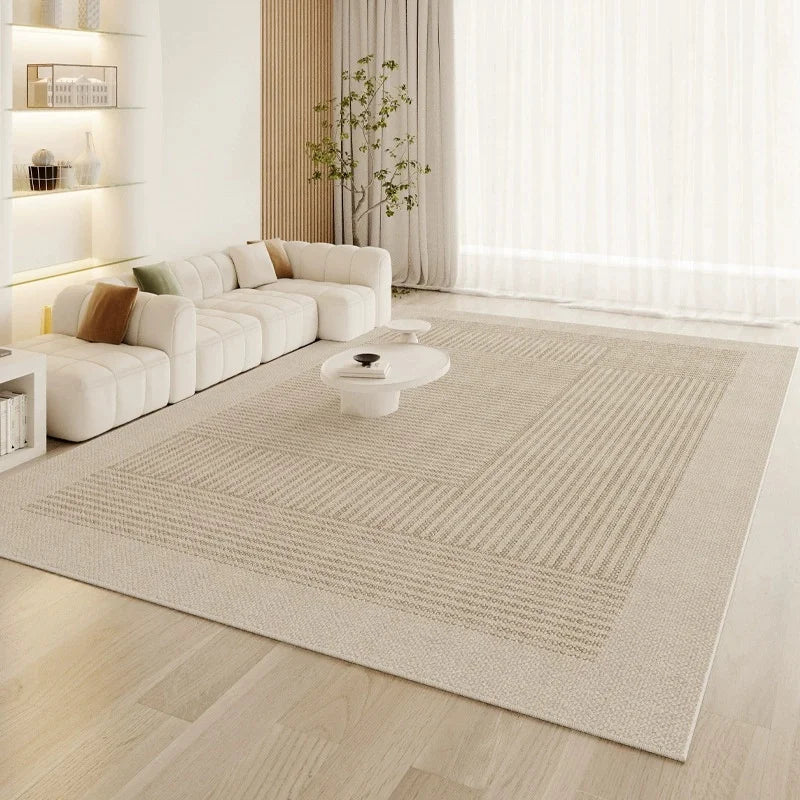 Ins Wind Geometric Rug Living Room Bedroom Non Slip Wear Resistant Nordic Minimalist Style Large Rug Home Decor