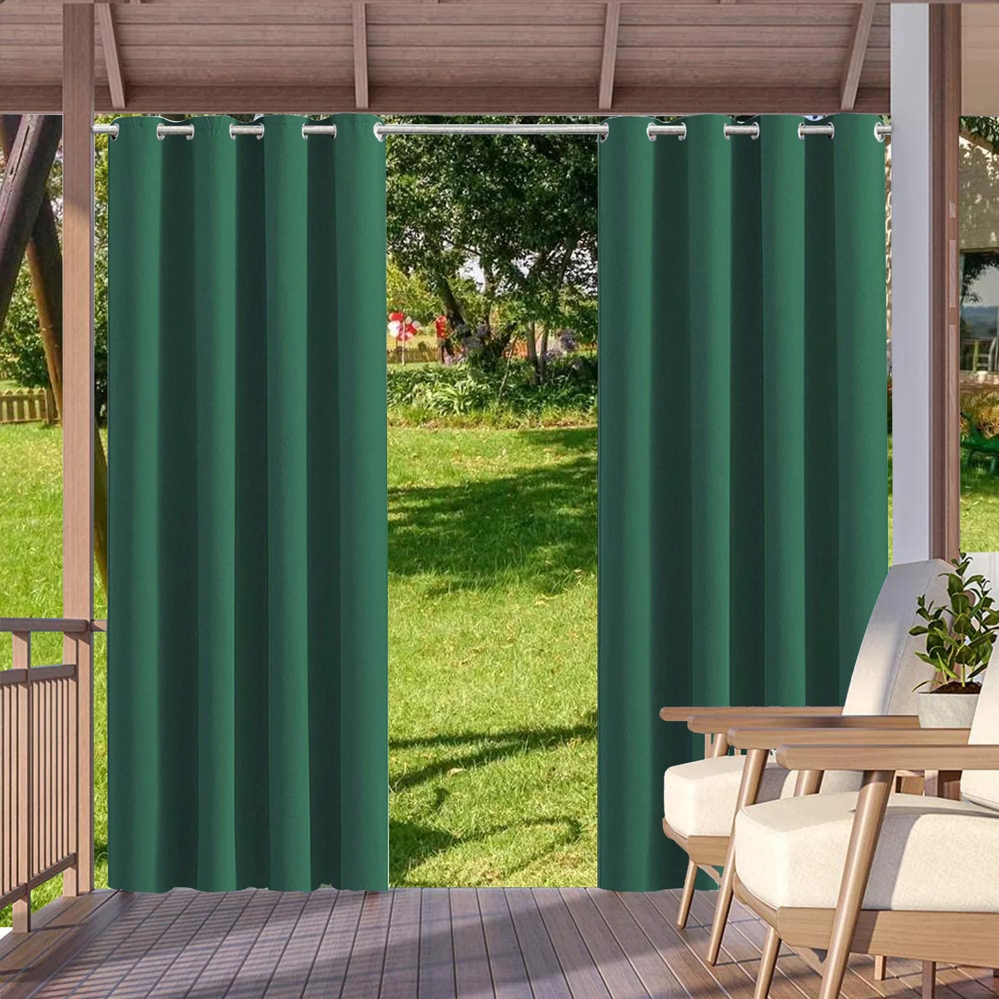 privacy outdoor curtains waterproof garden uv exterior curtain street gazebo curtain for patio porch pergola terrace cabana Pool