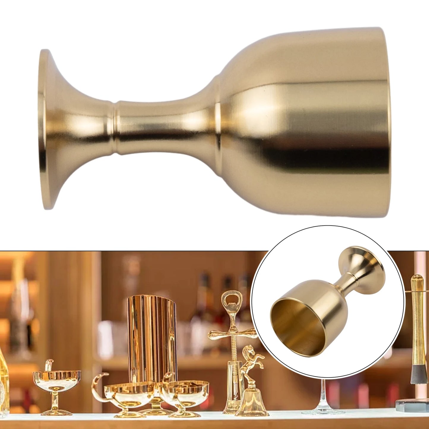 15/30ml Brass Chalice Cup Cocktail Glass Drinking Liquor Tumbler Cup Mug For Party Bar Wine Beer Juice Goblet Beverage Drinkware