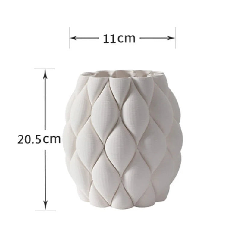 Ceramic Vases Modern Decor Flower Vase Desk Hydroponic Flowers Bottle  Interior Dried Flowers Container Pottery Decoration