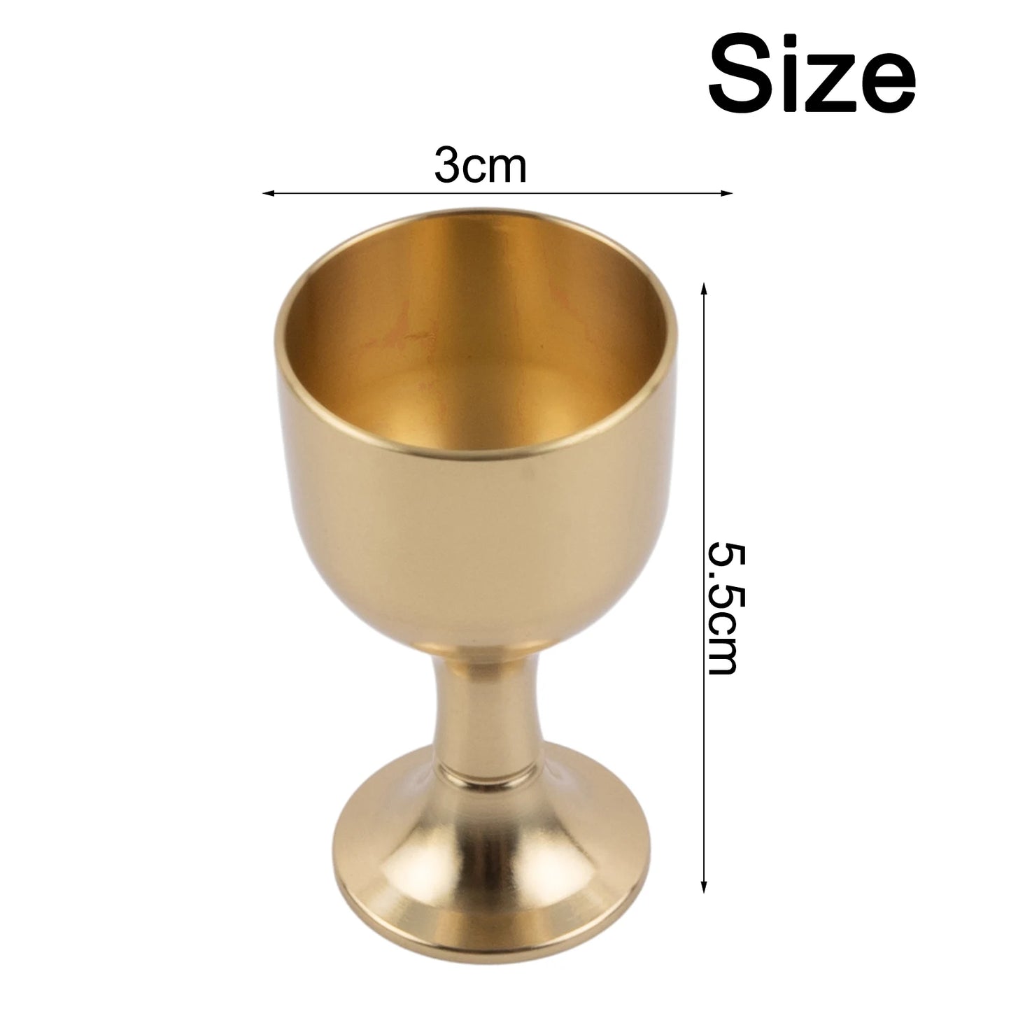 15/30ml Brass Chalice Cup Cocktail Glass Drinking Liquor Tumbler Cup Mug For Party Bar Wine Beer Juice Goblet Beverage Drinkware