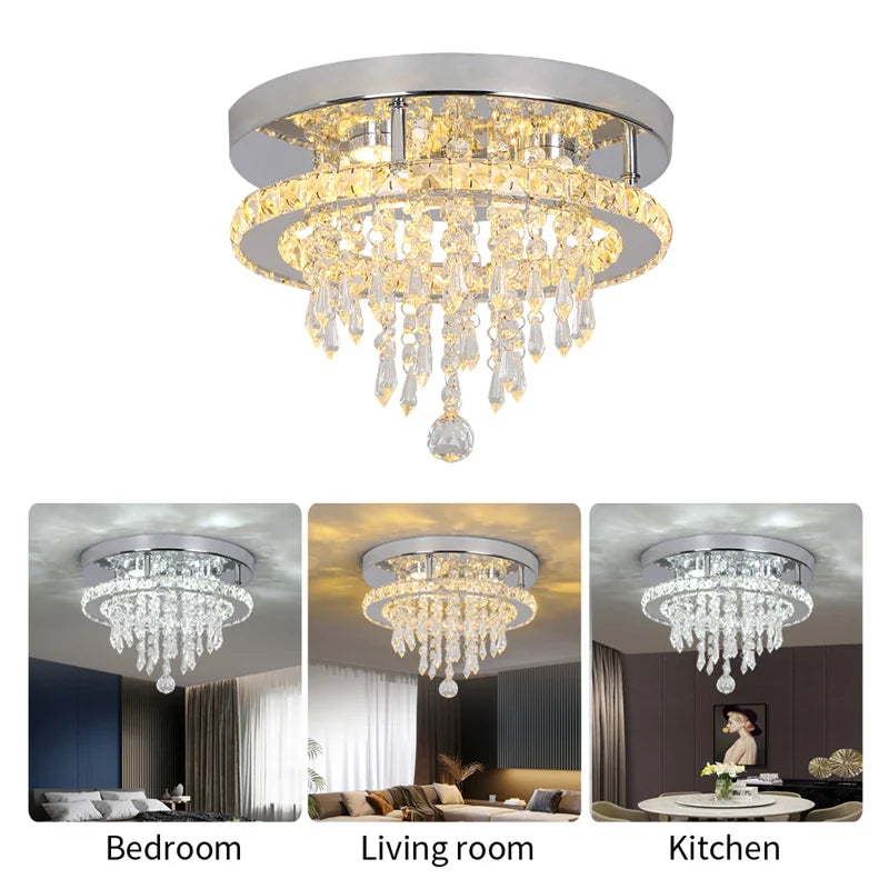 Modern Chandelier For Bedroom Dining Room Led Ceiling Light With Remote Control Hanging Lighting Fixtures Home Decoration Lustre