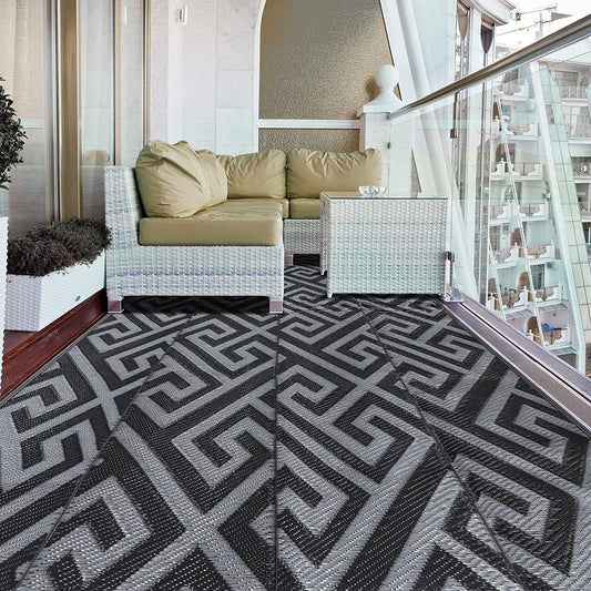Indoor Outdoor Area Rug Home Garden Living Room Floor Carpet Anti-slip Waterproof Portable Folding RV Camping Awning Picnic Mat