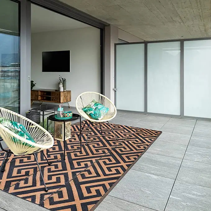 Indoor Outdoor Area Rug Home Garden Living Room Floor Carpet Anti-slip Waterproof Portable Folding RV Camping Awning Picnic Mat