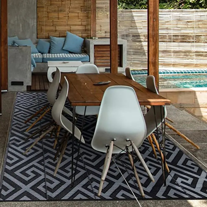 Indoor Outdoor Area Rug Home Garden Living Room Floor Carpet Anti-slip Waterproof Portable Folding RV Camping Awning Picnic Mat