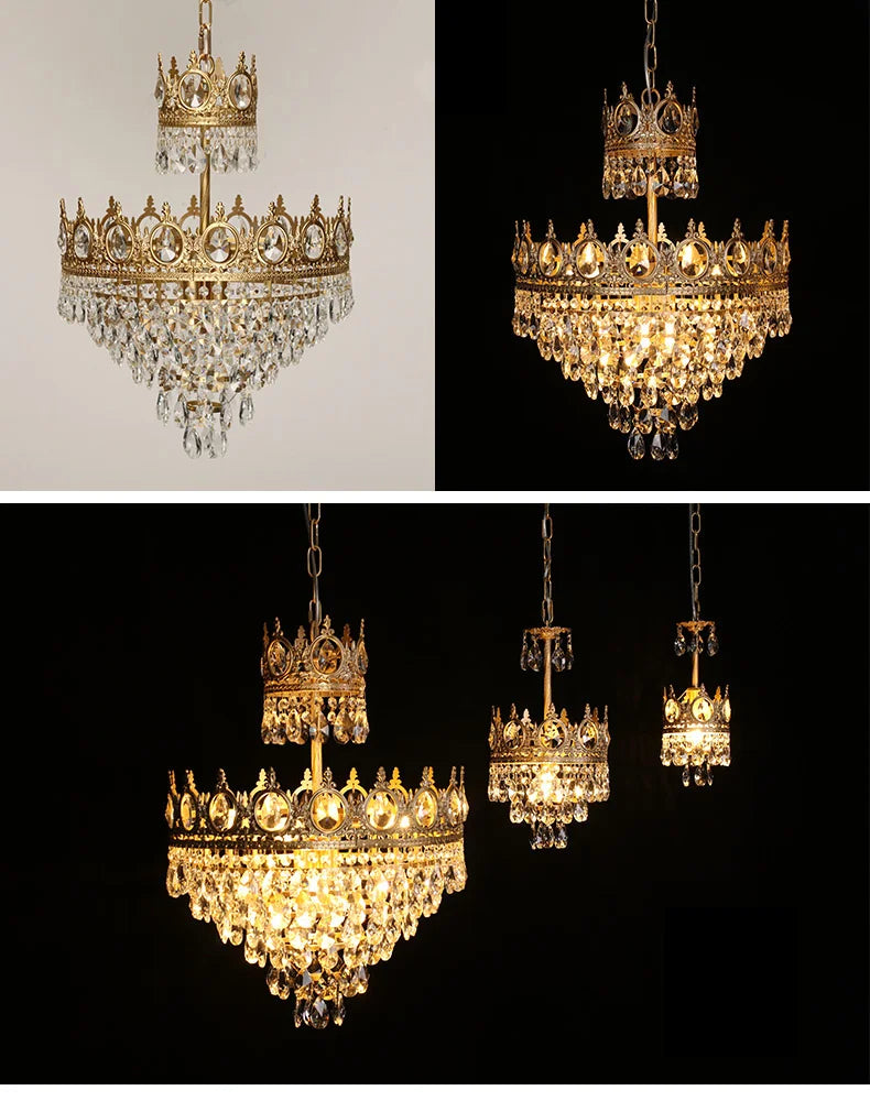 Retro Chandelier Dining Table Living Bedroom Ceiling Chandeliers Indoor Pendant Lamp Fixture Home Wall Decoration Lighting Lamp