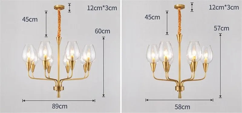 Modern art deco chandelier Living Room lustre vintage High Quality Hotel Guest Room Bedroom Glass Lamp chandelier gold