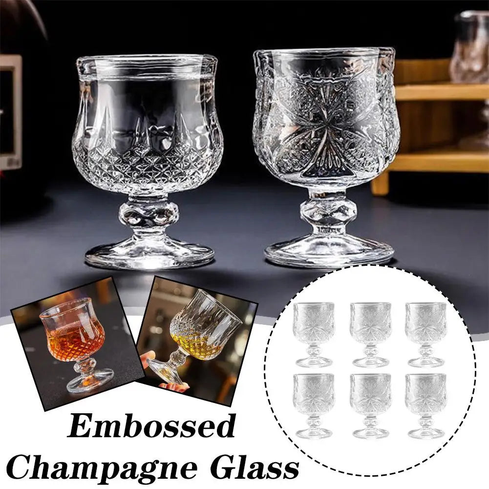 High Foot Cup Drink Cups Wineglasses Goblet Transparent Glass for Home Restaurant Bar Juice Mugs Diamond Drinkware Water Cup