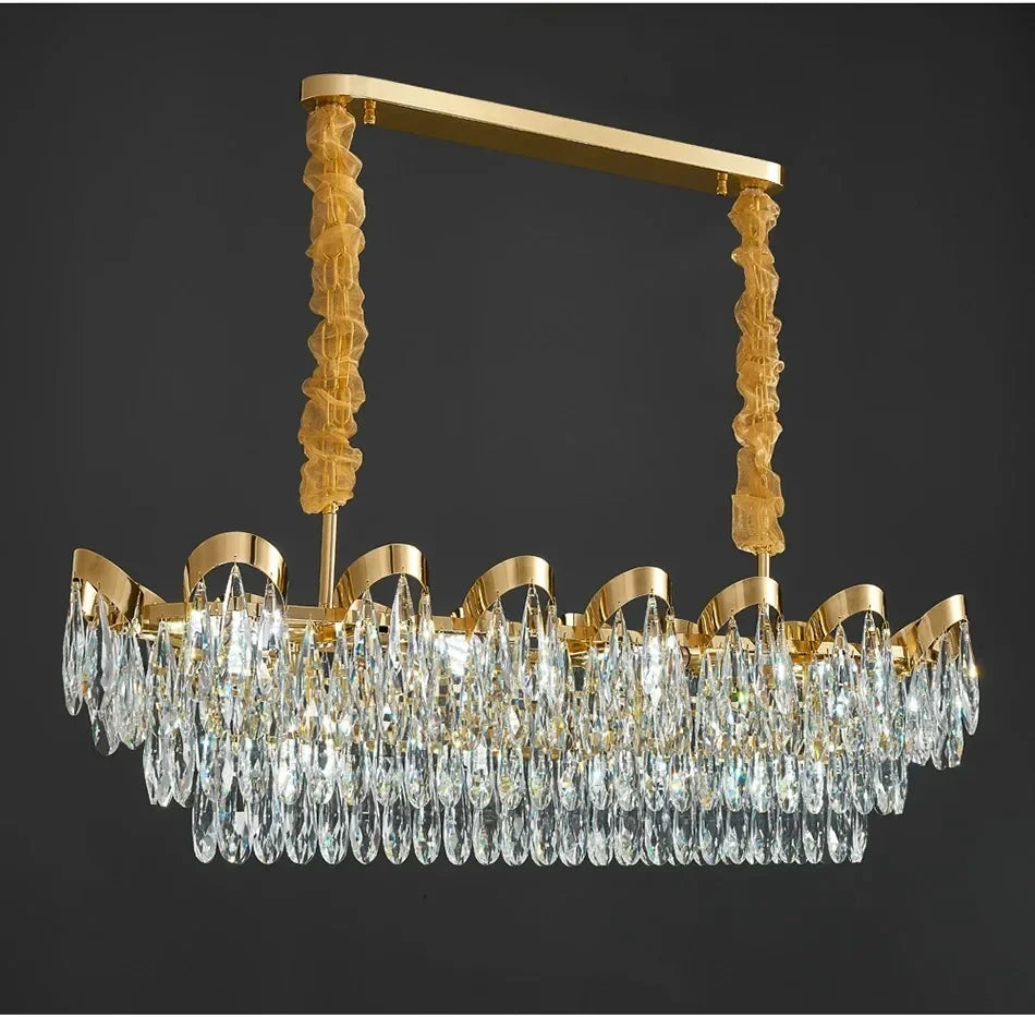 New Modern Chandelier For Living Room Dining Room Creative Design Crystal Hanging Lamp Home Decor Indoor Lighting Lustre Fixture