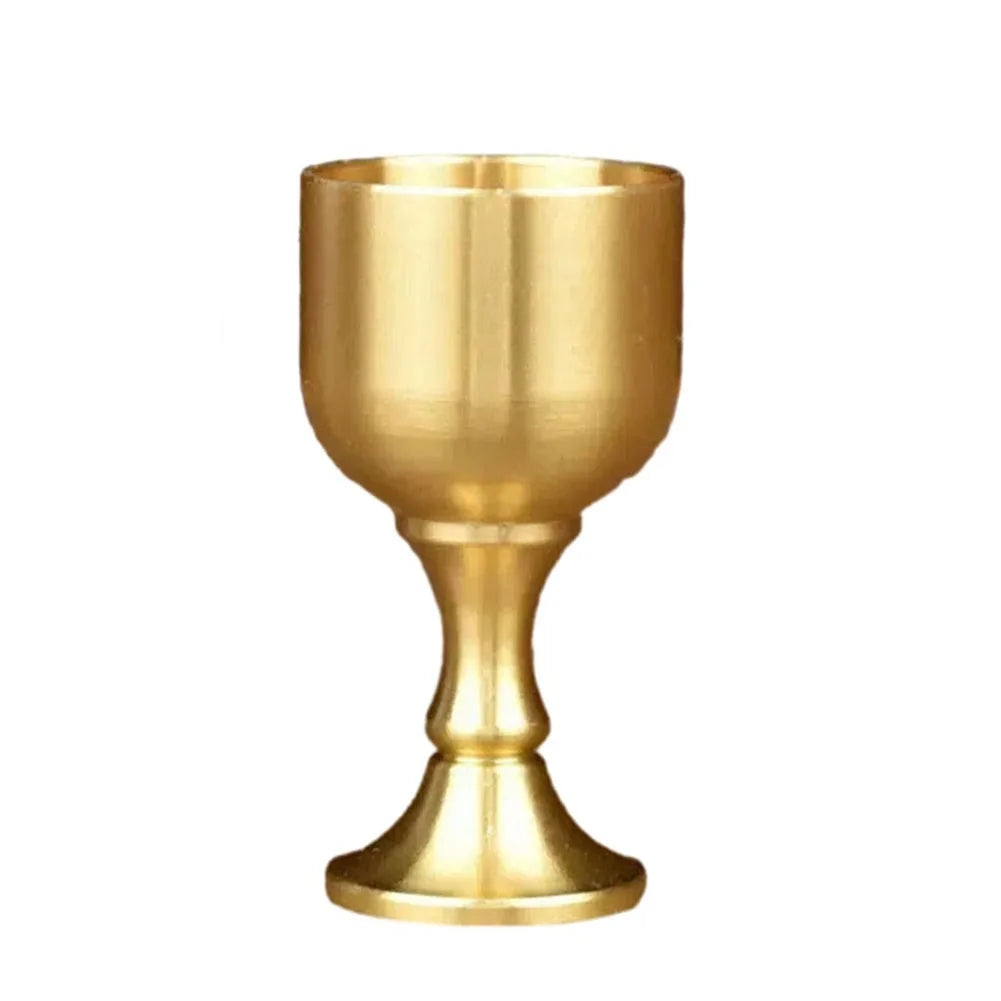 15/30ml Brass Chalice Cup Cocktail Glass Drinking Liquor Tumbler Cup Mug For Party Bar Wine Beer Juice Goblet Beverage Drinkware
