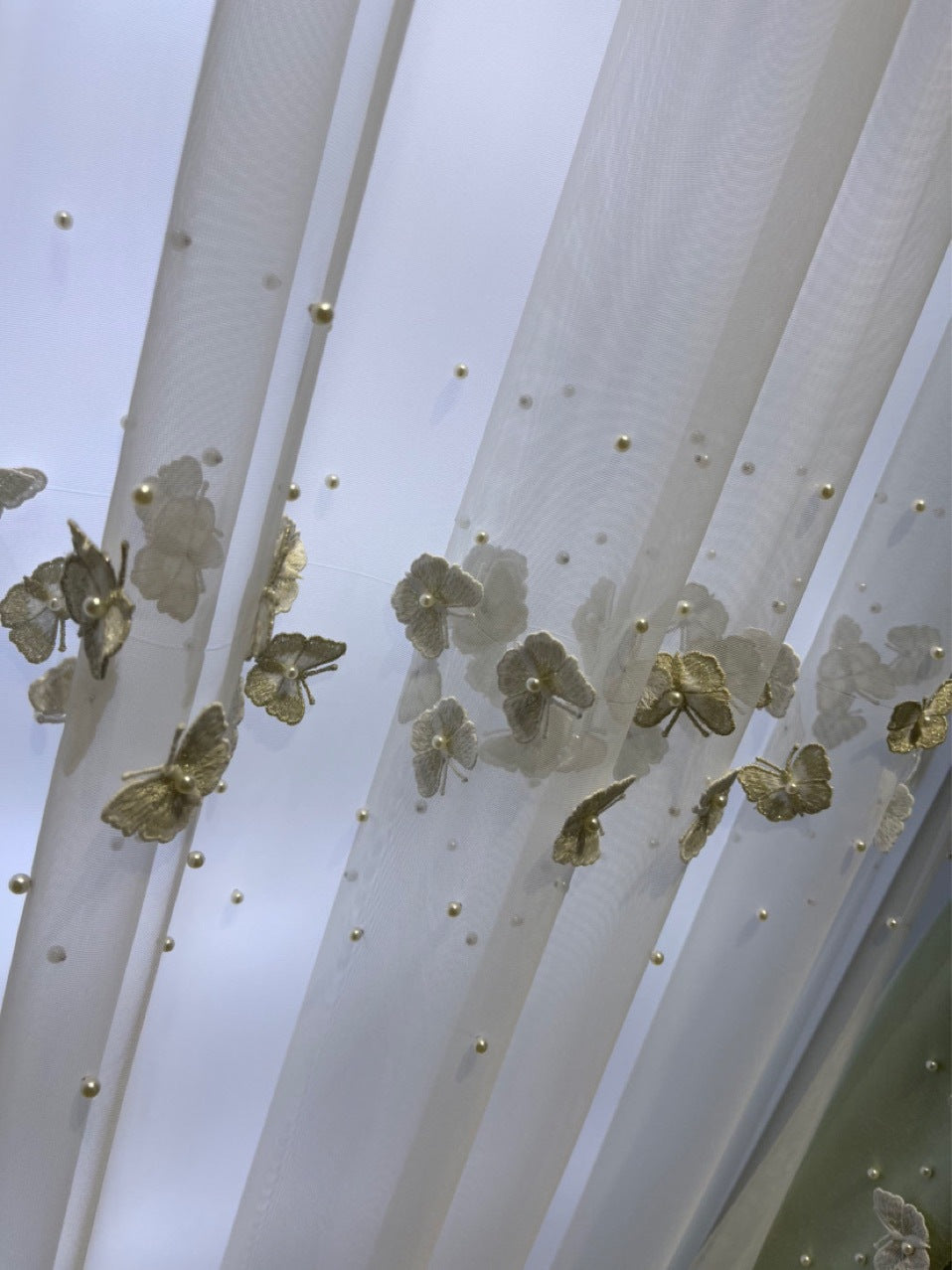 2025 new Curtains for Living dining room bedroom cream champagne gold thread jacquard high precision modern luxury high blackout