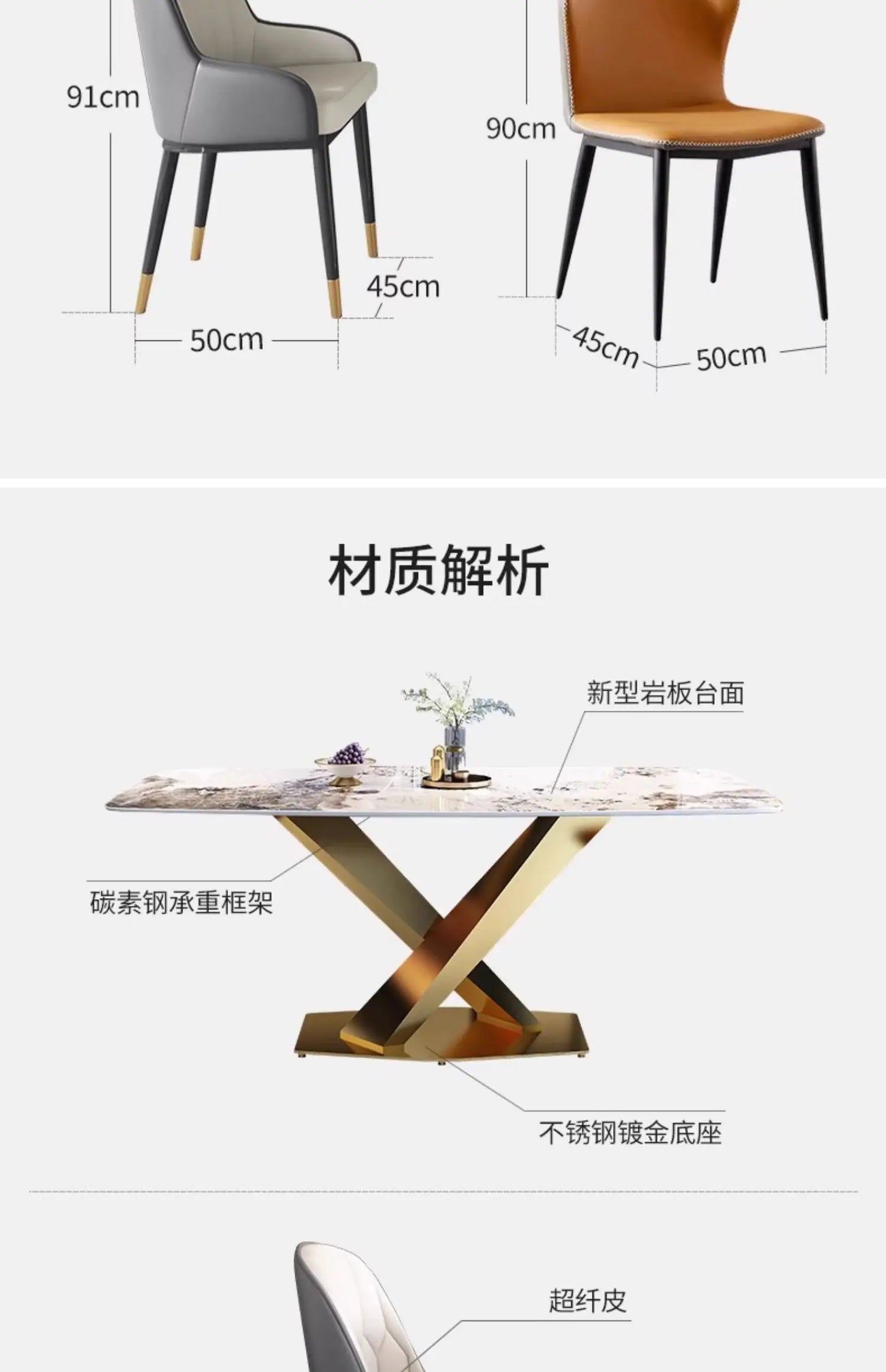 Unique Modern Dining Table Designer Nordic White Kitchen Mobile Dining Tables Salon Mesas De Jantar Living Room Sets Furniture