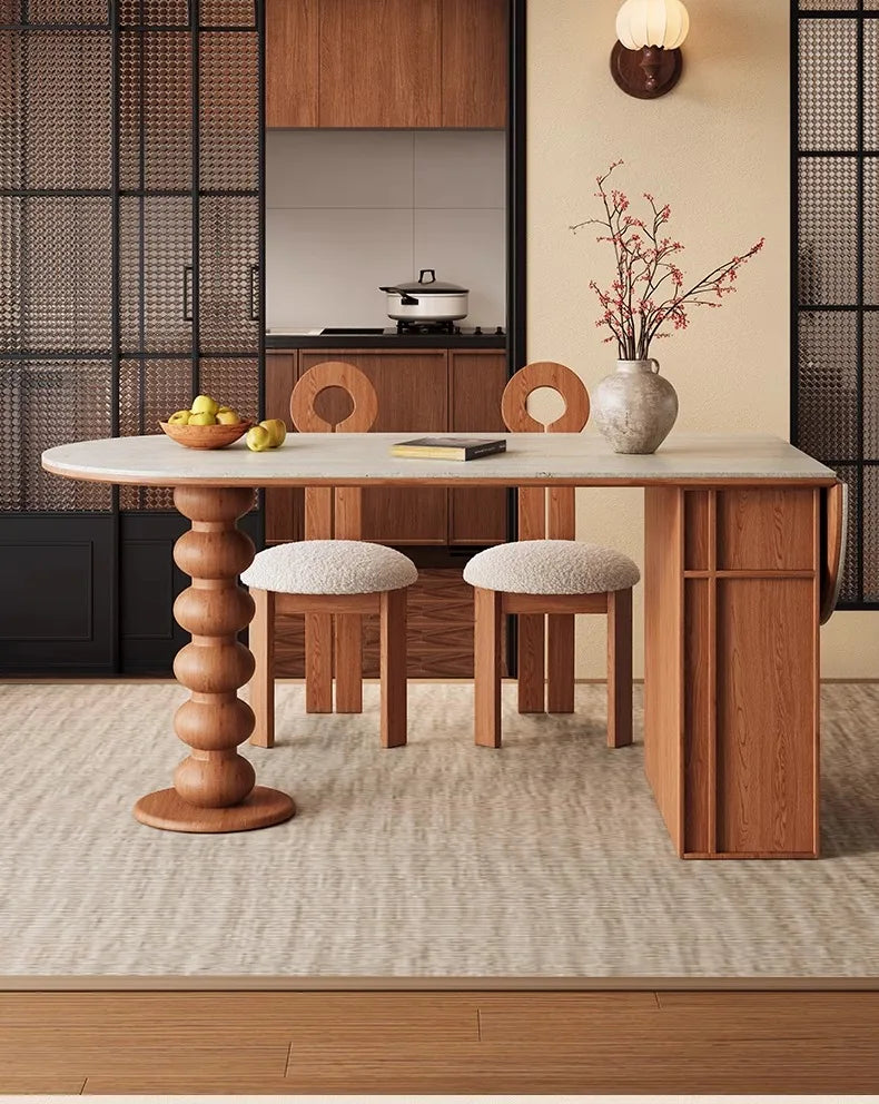 Mid Century Elegant Dining Tables With Cabinets Vintage Oval Tall Legs Dining Tables Rustic Foldable Столы Обеденные Furniture