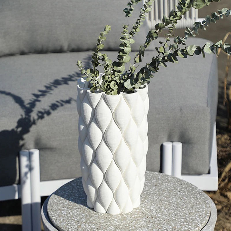 Ceramic Vases Modern Decor Flower Vase Desk Hydroponic Flowers Bottle  Interior Dried Flowers Container Pottery Decoration