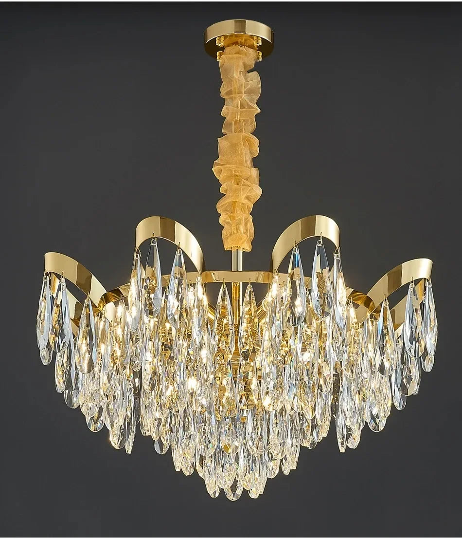New Modern Chandelier For Living Room Dining Room Creative Design Crystal Hanging Lamp Home Decor Indoor Lighting Lustre Fixture