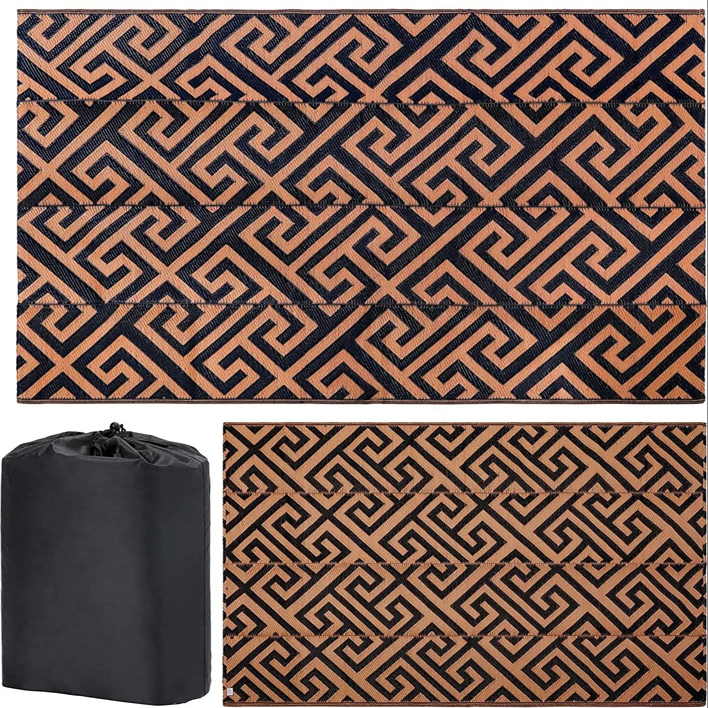 Indoor Outdoor Area Rug Home Garden Living Room Floor Carpet Anti-slip Waterproof Portable Folding RV Camping Awning Picnic Mat