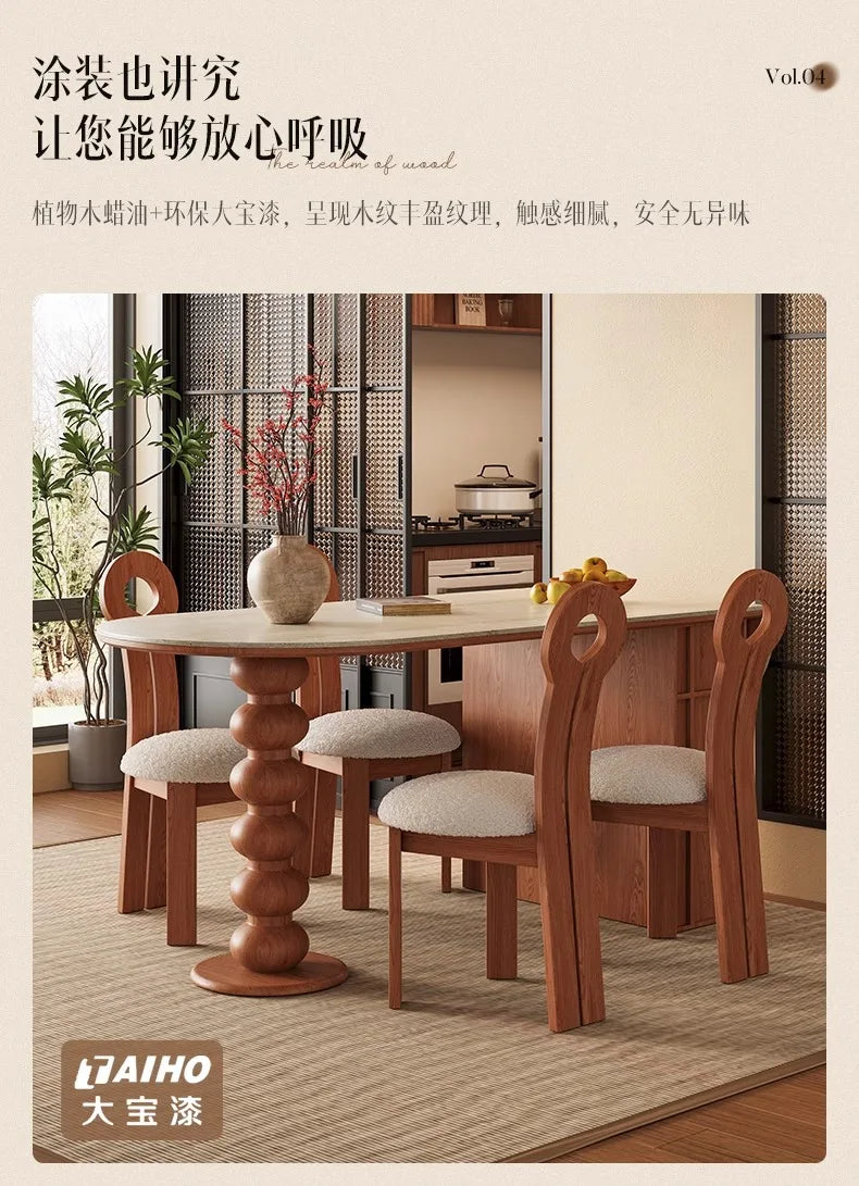 Mid Century Elegant Dining Tables With Cabinets Vintage Oval Tall Legs Dining Tables Rustic Foldable Столы Обеденные Furniture