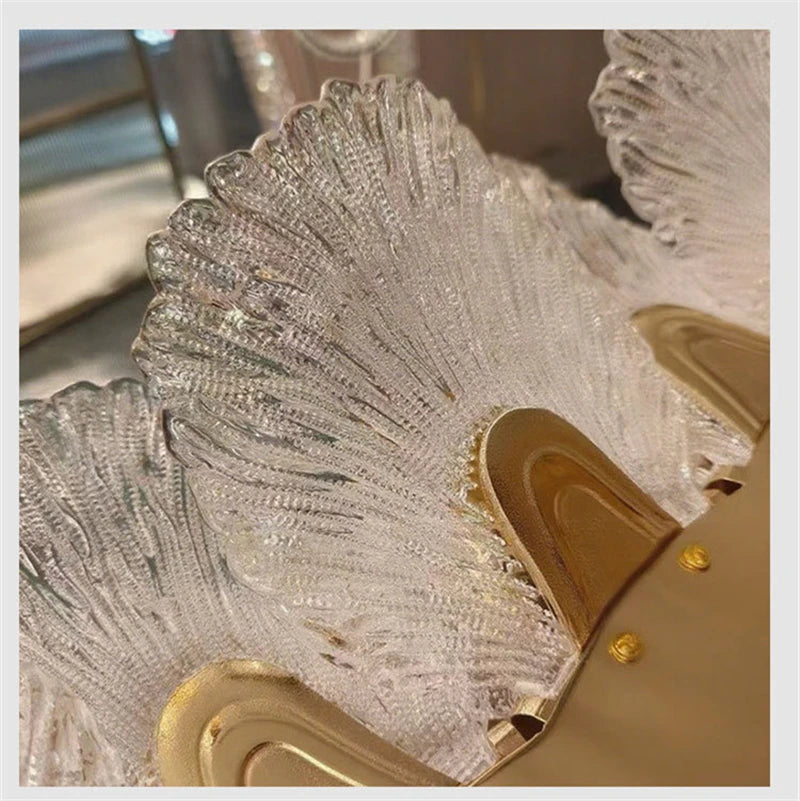 Luxury Ceiling Chandelier French for Home Decoration Living Room Pendant Light Dining Room Bedroom Flower LED Hanging Lamp LED