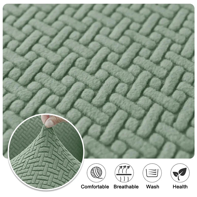 Jacquard Chair Cover, Durable Elastic Fabric Dining Chairs Cover, Stretch Covers For Kitchen Dining Room Chairs, Home Decor