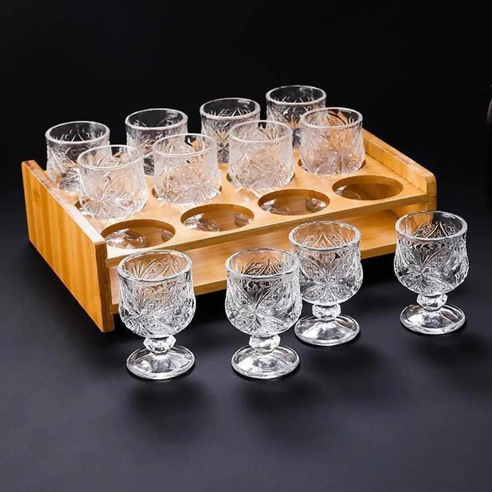 High Foot Cup Drink Cups Wineglasses Goblet Transparent Glass for Home Restaurant Bar Juice Mugs Diamond Drinkware Water Cup