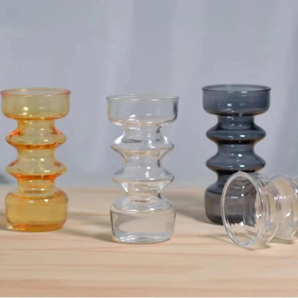 Colorful Vases Glass Ornaments Desktop Decorations Dried Flower Bouquets Living Rooms Flower Arrangements Vintage Vases