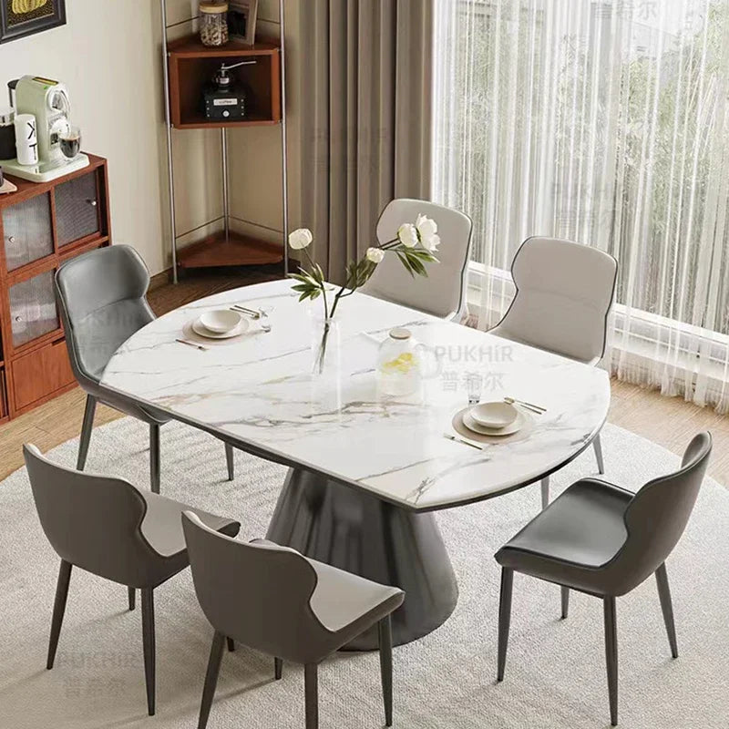 Unique Office Dining Table Writing Study Mahjong Center Poker Designer Dining Table Luxury Juegos De Comedor Garden Furniture