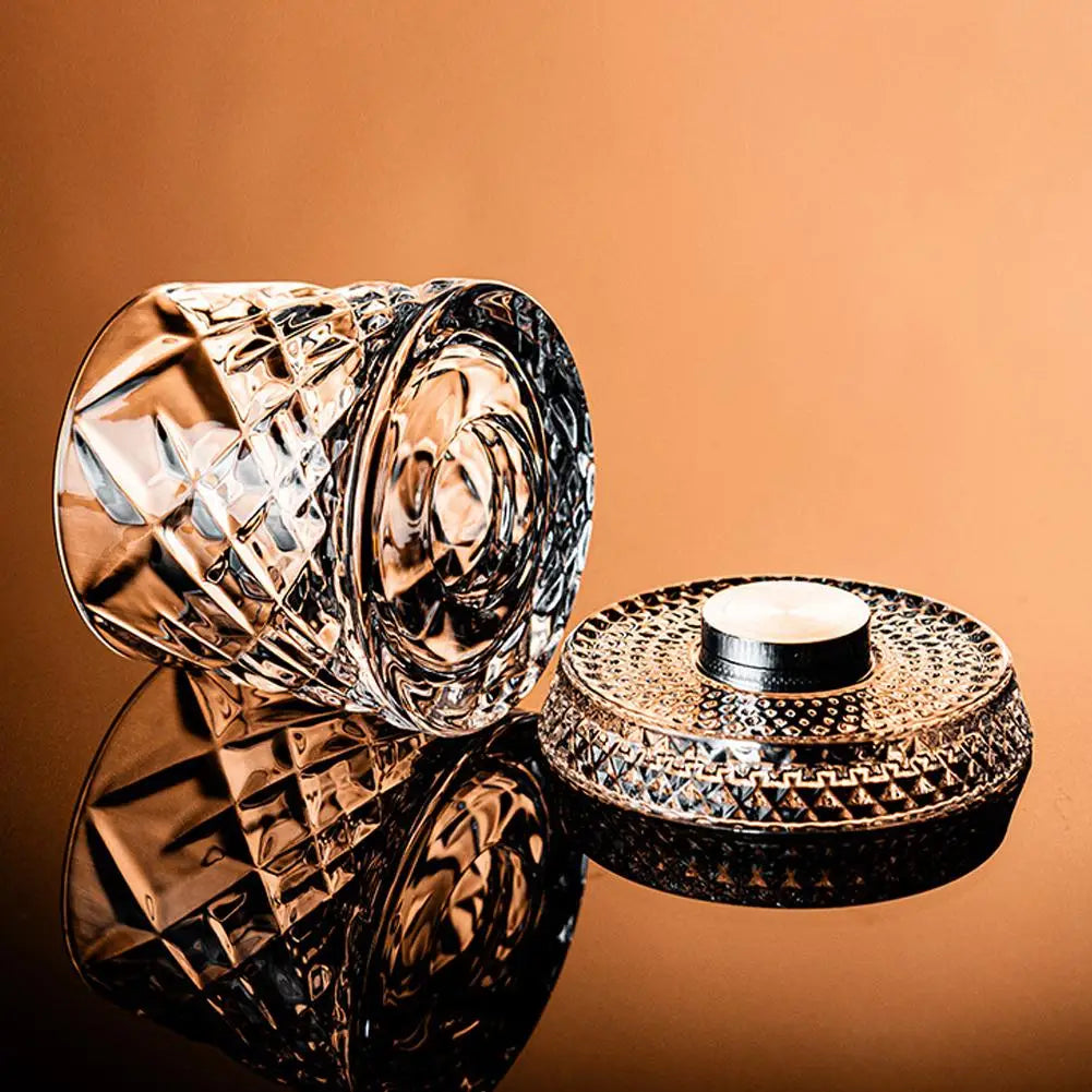 Rotating Whiskey Glass,Fashion Whiskey Glasses, Glassware For Bourbon, Gin, Voldka, Brandy For Cocktail Party Drinking Gift