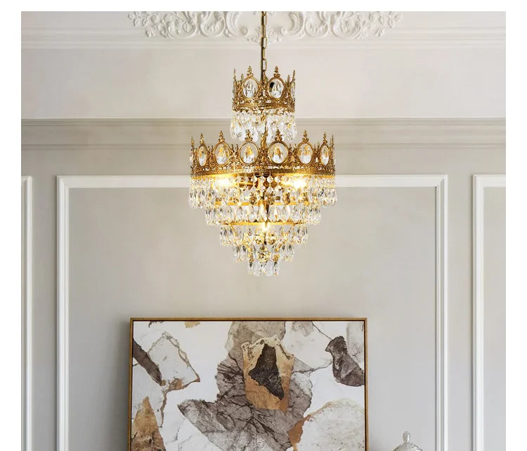 Retro Chandelier Dining Table Living Bedroom Ceiling Chandeliers Indoor Pendant Lamp Fixture Home Wall Decoration Lighting Lamp