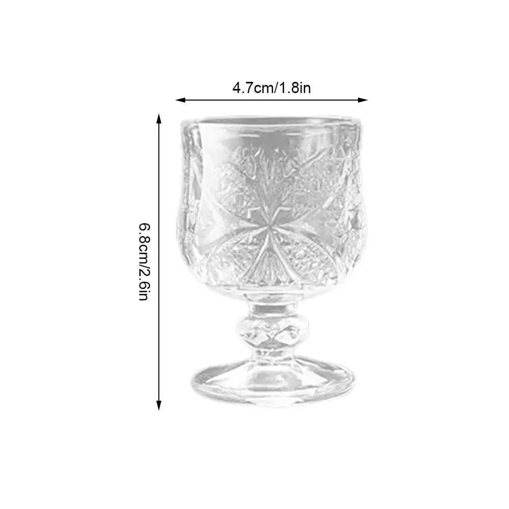 High Foot Cup Drink Cups Wineglasses Goblet Transparent Glass for Home Restaurant Bar Juice Mugs Diamond Drinkware Water Cup