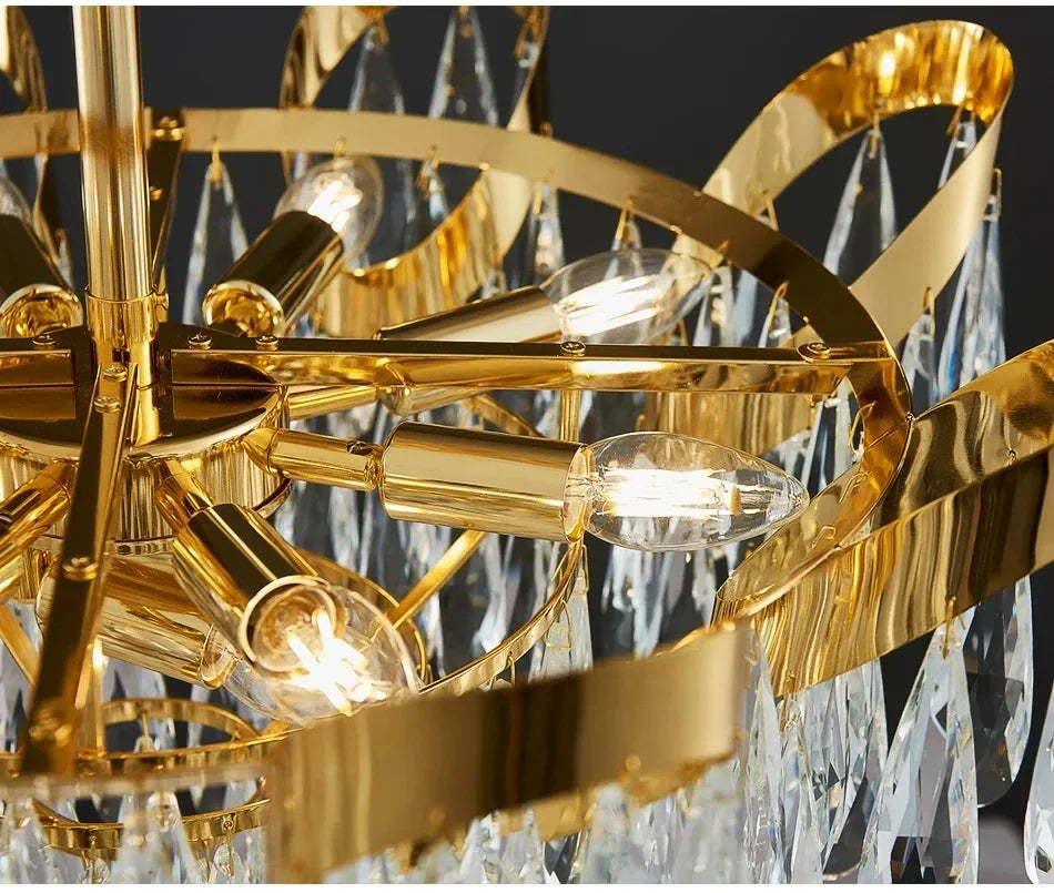 New Modern Chandelier For Living Room Dining Room Creative Design Crystal Hanging Lamp Home Decor Indoor Lighting Lustre Fixture